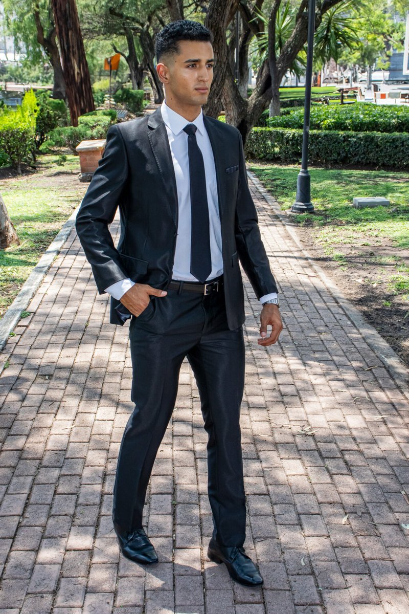 Traje HPC Negro Satinado
